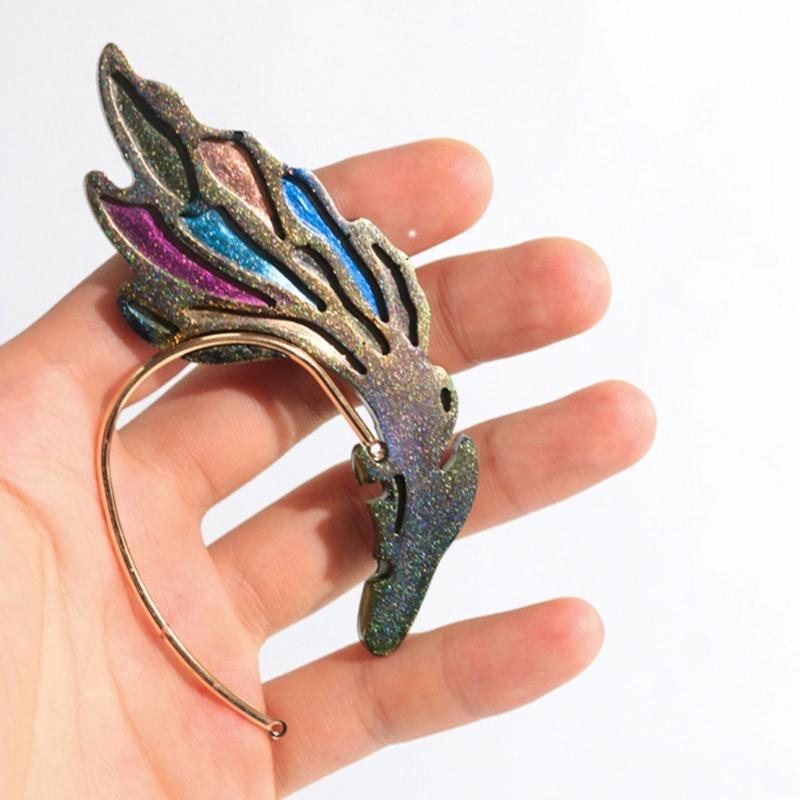 Силиконовая форма для серег-крыльев бабочки, подходит для эпоксидной смолы, для рукоделия, подвеска-украшение для рюкзаков, изготовление ювелирных изделий