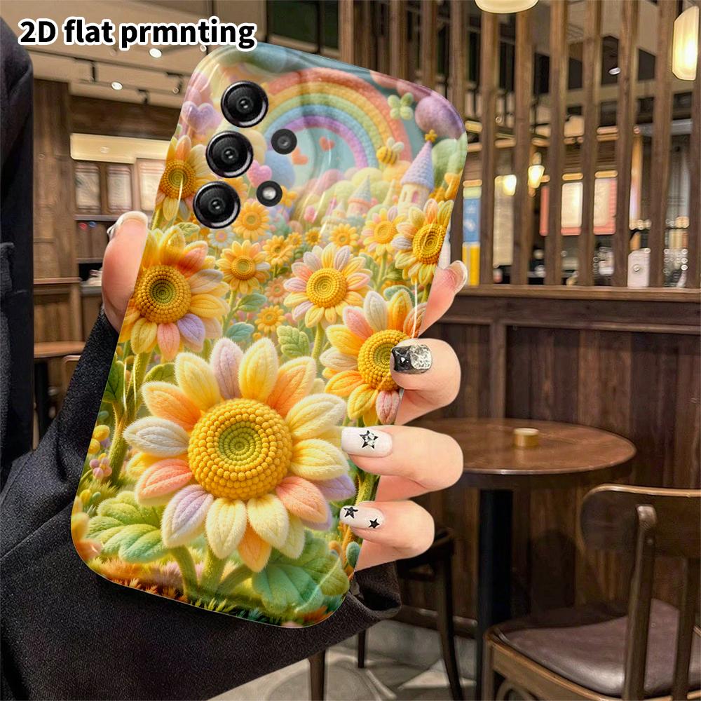 Чехол для телефона: 2D плоский, подходит для Samsung Galaxy A34 A35 M05 M06 S20 S22 S21 FE Plus 5G защитный чехол, поля подсолнухов, идеальный Рождество и Хэллоу