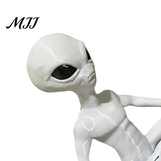 Орнамент на устойчивой основе, 3D-печатная модель инопланетянина, Забавная статуэтка Йоги Дзен для украшения эркерного окна, комнаты, медитационного пространства, гостиной, офиса, Подарок, Научная фантастика