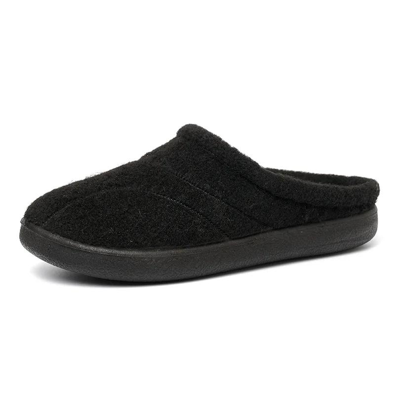 Зимние тапочки, обувь на плоской подошве, новые летние мужские и женские домашние нескользящие универсальные домашние туфли, повседневные теплые плюшевые хлопковые тапочки