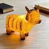 Светящаяся статуэтка-скульптура шотландской коровы с деревенской подсветкой LED для крыльца в стиле farmhouse