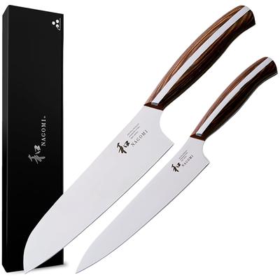 Набор ножей из 2 найден в нож набор ножей (Сантоку Петти) [Японский NAGOMI] "Mitsubishi Knives, 1896" Универсальный