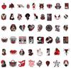 10/50pcs Punk Horror Gothic Stickers Rose Gothic Graffiti Stickers for DIY Luggage Laptop Skateboard Motorcycle Bicycle Sticker