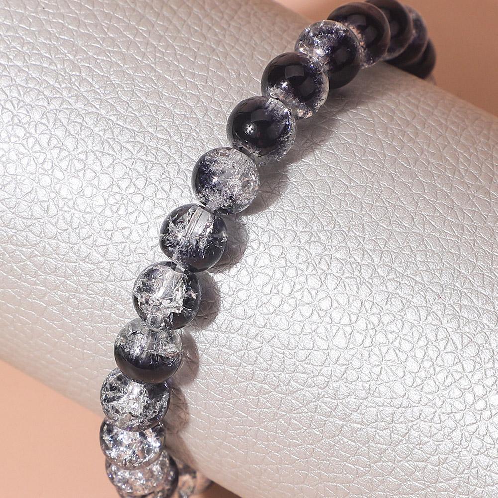 Beaded Bracelet 8mm Natural Stone Lava Tiger Eye Black For Women Matte Bangle Onyx Jewelry Stre K4D1