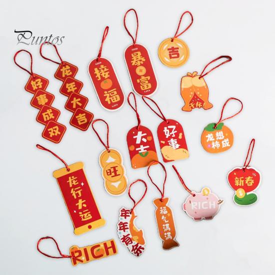 16 шт. подвеска для весеннего фестиваля изысканный китайский стиль новогоднее подвесное украшение для украшения дома