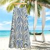 Women's French Style Blue White Striped Flowy Long Maxi Skirt Soft Comfortable Summer Skirt for Beach Vacation