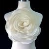 26Cm Women's Brooch Rose Flower Large Red 3D Simulation Flower Patch Clothing Dress Neck Decoration Corsage Brooch Accessories