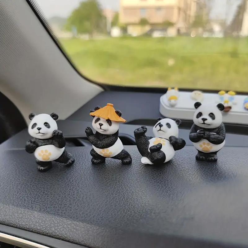 Мультфильм Кунг-фу Панда Украшение автомобиля Популярные игрушки Сувенир Сказочный сад Миниатюры Фигурки Настольный домашний декор