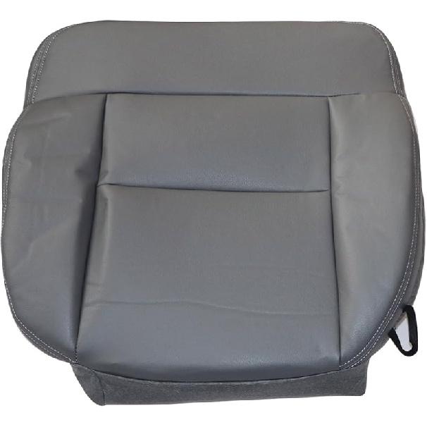 Priprilod Black Leather Driver Side Bottom Replacement Seat Cover Compatible with Ford F150 Lariat 2004 2005 2006 2007 2008
