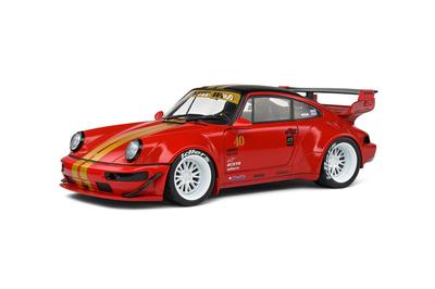 SOLID O 1/18 Porsche 911 (964) RWB Красная Сакура 2021 Rauh-Welt SOLIDO Rauh-Welt Литая Модель Автомобиля