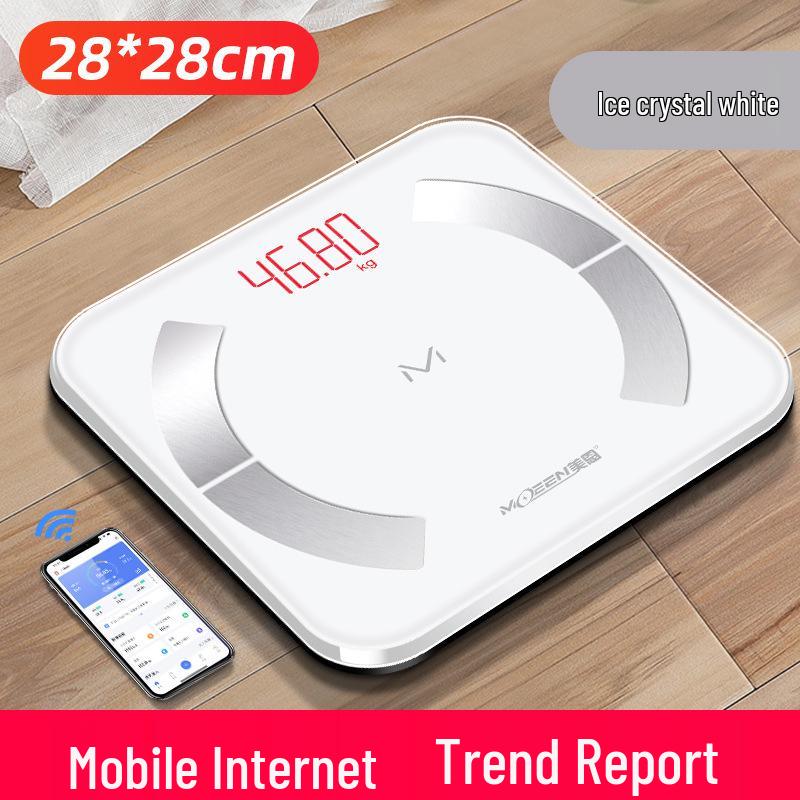 Перезаряжаемая умная весы для измерения жира в организме - Точные, Прочные, Профессиональные весы, Маленькие и Надежные весы для дома.