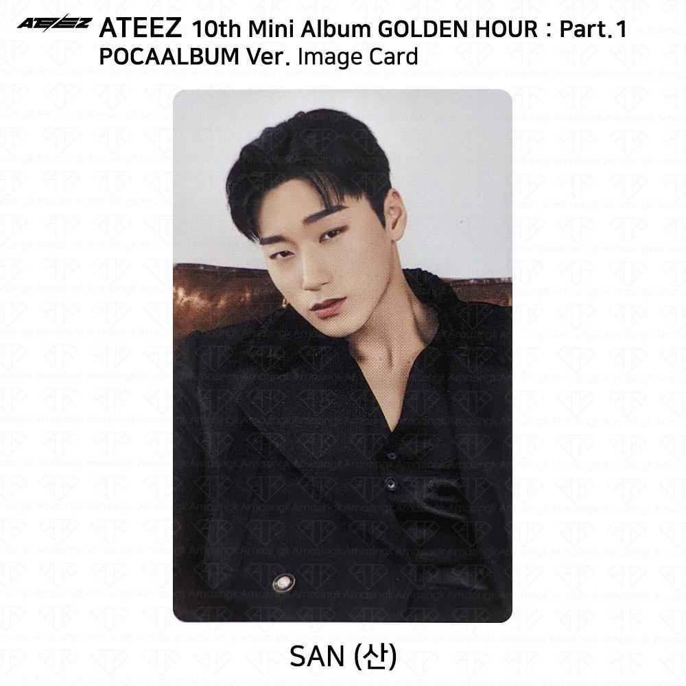 ATEEZ 10-й мини-альбом Golden Hour Part.1 POCAALBUM Фотокарта QR-изображение KPOP
