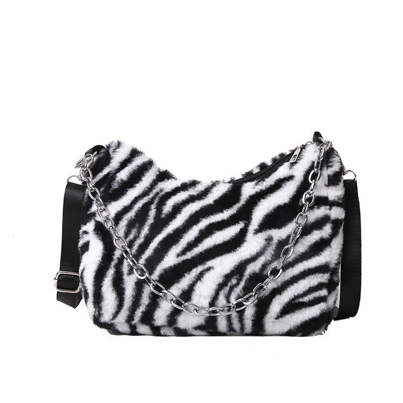 Высокая стоимость иностранного стиля плюшевая маленькая сумка-тоут милая пушистая сумка через плечо сумка-мессенджер