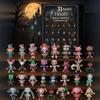 31 2d Night Terror Halloween Countdown Box With New Unusual Horror Doll Advent Calendar Decoration Gift 2025, Pre-Christmas Horror Halloween