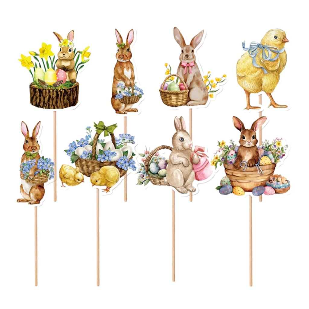 Easter Party Decorations Decorative Cake Toppers Sweet Treats Cake Decorations
