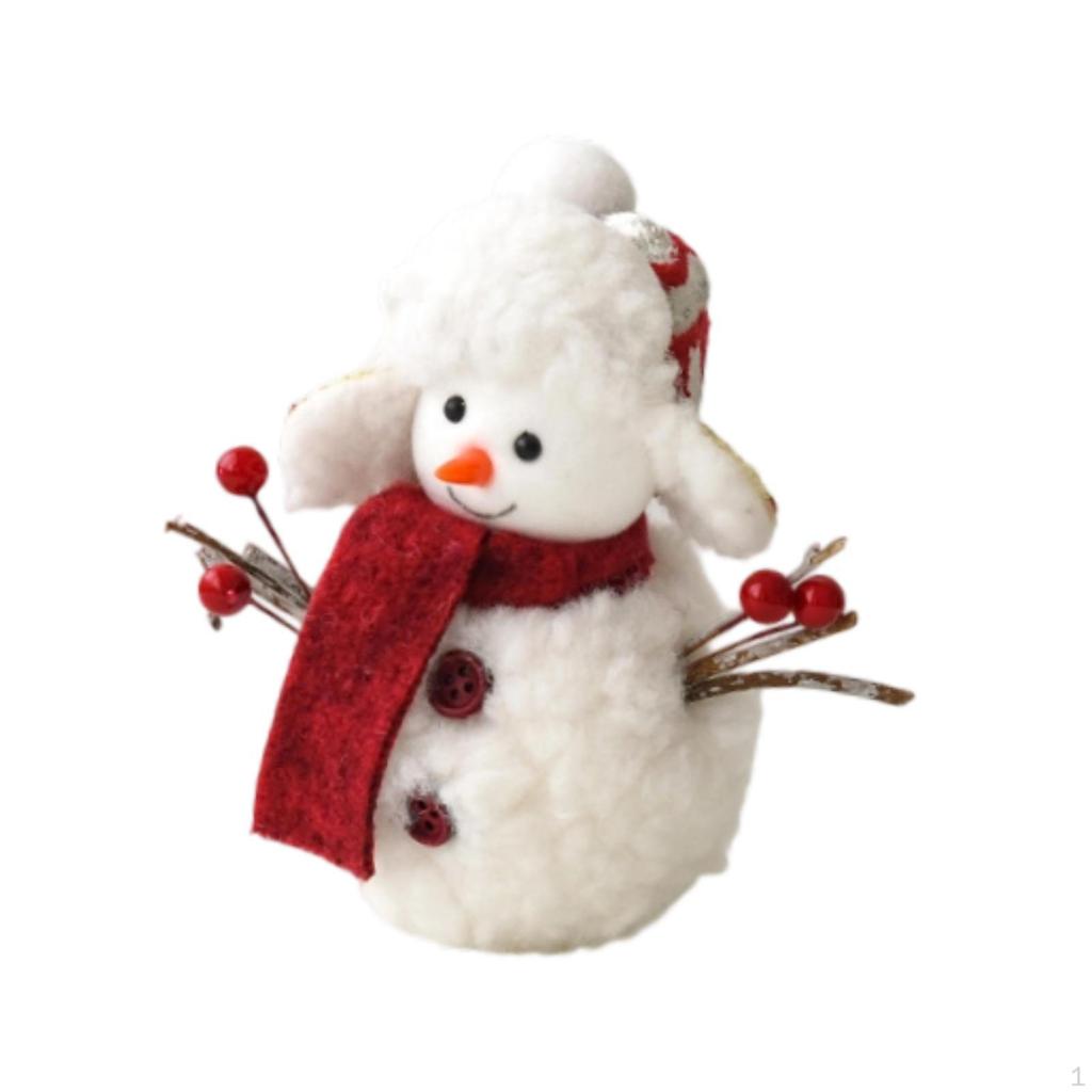 Рождественский снеговик украшение статуэтка праздник зима для дома рождественские центральные элементы снеговики