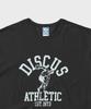 DISCUS ATHLETIC Heavyweight Center Logo T-Shirt Washed Black