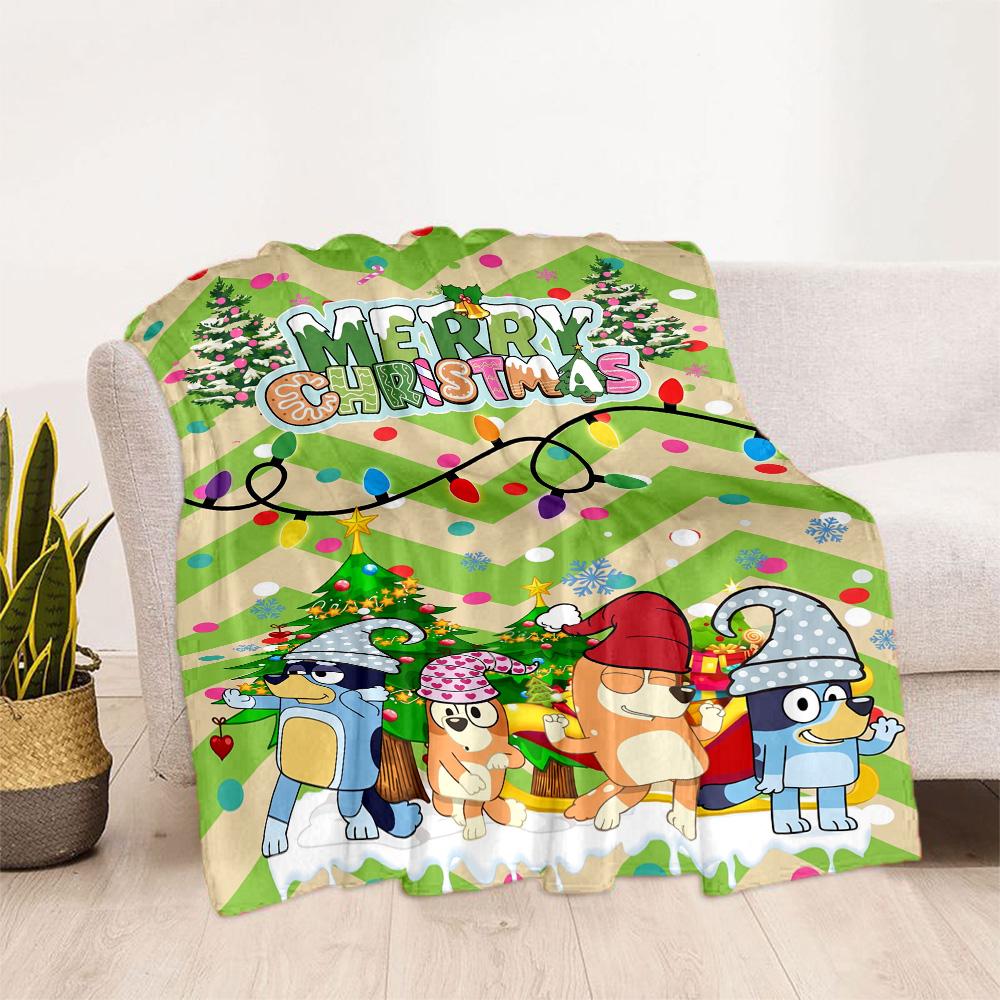 Merry Christmas Celebration Blanket Ultra-Soft Great for Seaside Bed Bedding Four Seasons Multipurpose Warmthful Decor Gifts For Family Or Friends
