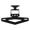 Foldable Adjustable Metal License Plate Holder, Black, Short Tail Design for Motorcycles