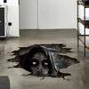 3D наклейки на пол и стену, страшный призрак, съемный декор для интерьера на Хэллоуин, страшная атмосфера, жуткий декор для вечеринки в баре