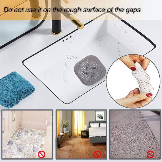 Силиконовый слив для душа, ловушка для волос, прочная защита для сливной крышки для ванной комнаты, кухни, прачечной, легкая очистка, нескользящий дизайн, аксессуары для душа