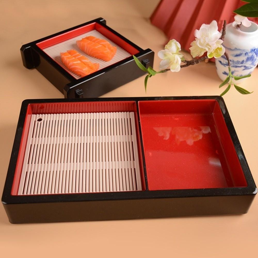 Multipurpose Cold Noodle Plate with Bamboo Mat Sashimi Platter Food Platter Sushi Restaurants