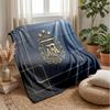 Argentina Football Printed Flannel Blanket Skin Friendly Warm Decorative Throw for Indoor Couch Bed Daily Use