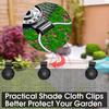 1 Set Shading Net Clip Durable High Temperature Resistant Backyard Greenhouse Shade Cloth Fixing Clamp Daily Use
