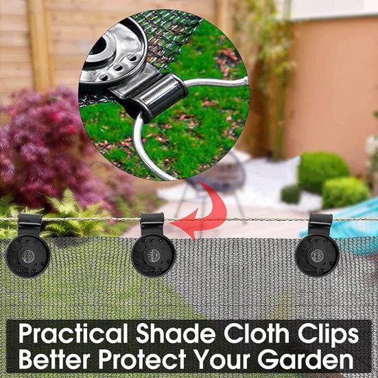 1 Set Shading Net Clip Durable High Temperature Resistant Backyard Greenhouse Shade Cloth Fixing Clamp Daily Use