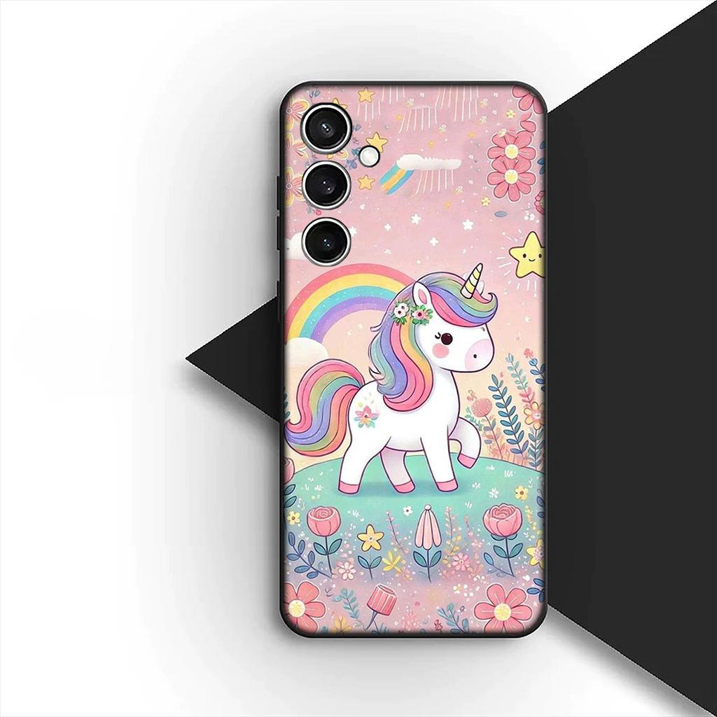Cover for Apple iPhone 17 16 14 15 Plus Pro Max 16E ProMax + 15Plus 15+ 16+ Casing Silicone Phone Case Unicorn Horse Wallpaper