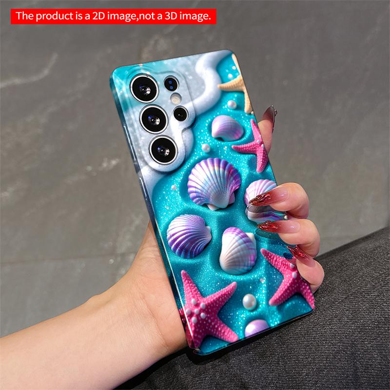 2DFlat Samsung phone case Mermaid Shell & Starfish Beach Scene Phone Case Applicable to Galaxy S22 S23 S24 S25ULTRA S26 A12 A13 A14 A15 A16