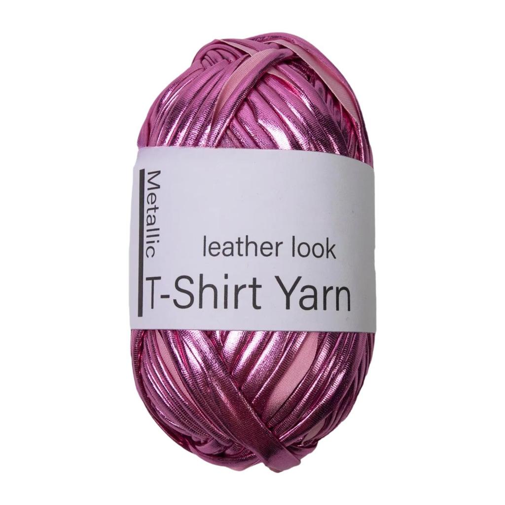 Metallic T Shirt Yarn Soft 40M Shiny Knitting Crochet Yarn Crochet Bag Yarn for Crocheting Keychains Handmade Bag DIY Bags