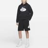 Nike Спортивная одежда с принтом логотипа, свободный крой, детские шорты, детские шорты, черный цвет DM8094-010