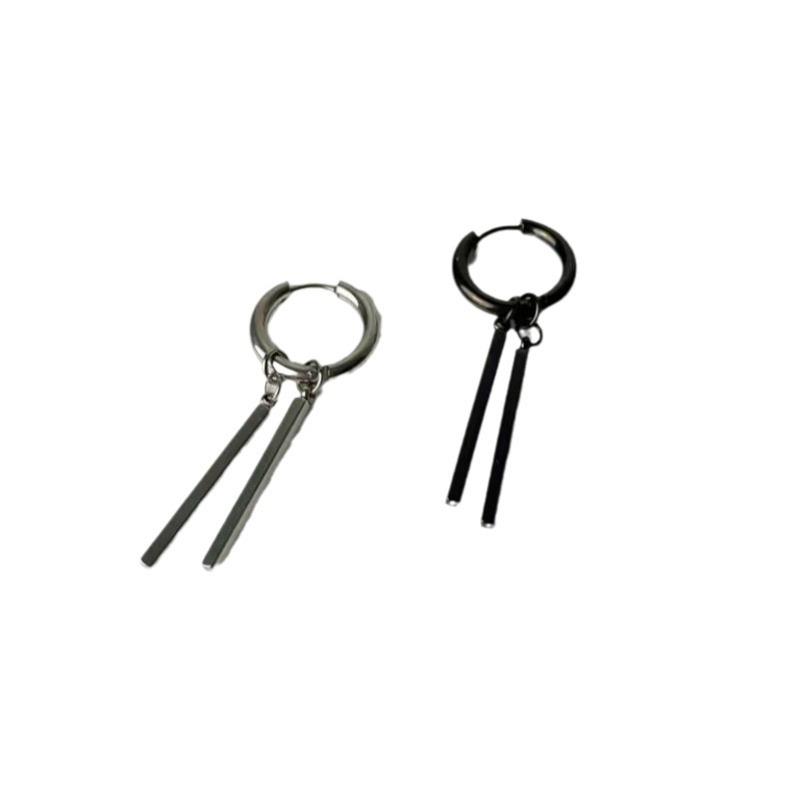 Простые готические серьги-подвески в стиле панк с квадратной палочкой для женщин и мужчин, модные украшения для вечеринок, аксессуары, подарок