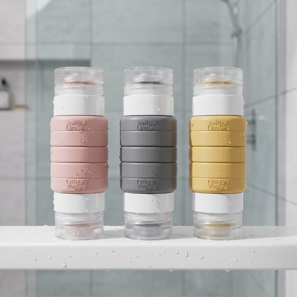 Silicone Travel Sub-bottling Leak-proof Squeeze Bottle Portable Double-Head Travel Bottle Travel
