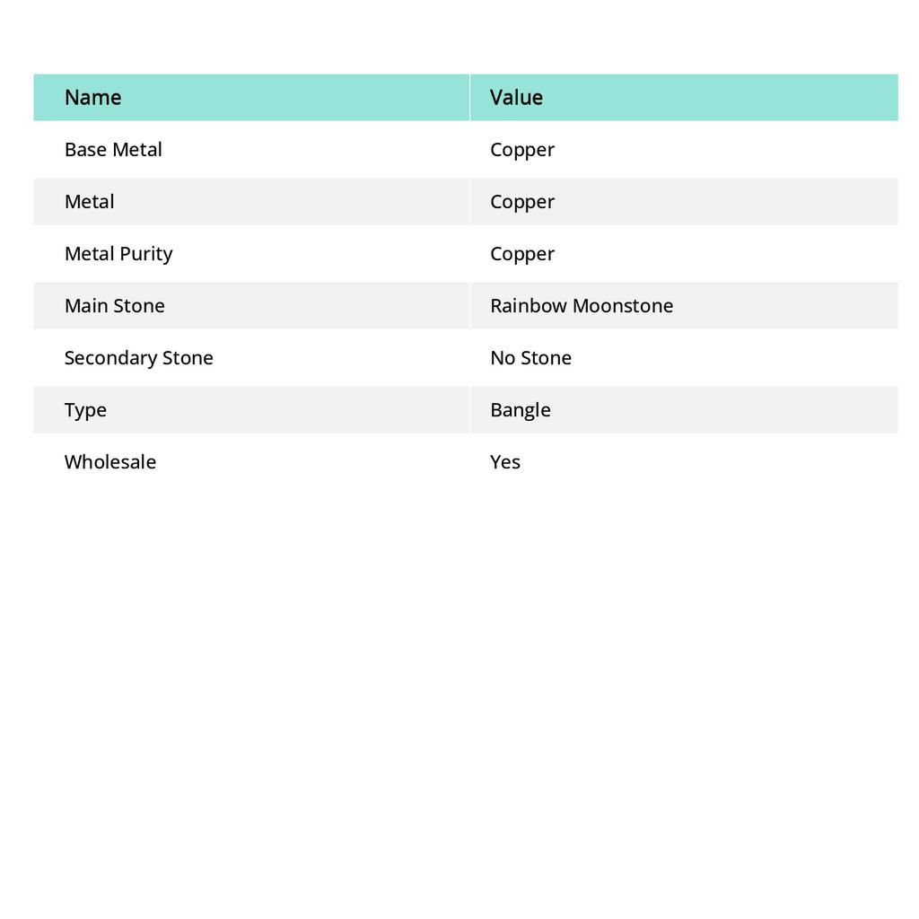 Радужный Лунный Камень Драгоценный Камень Ручной Работы Медная Проволока Оплетка Манжета Браслет Регулируемый q7G22