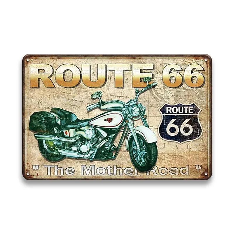 Vintage Motorcycle Guzzi Metal Sign Retro Plate Decorative Plaque Wall Decor Garage Man Cave Motor Tin Painting Wall Decor