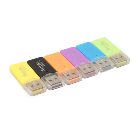 Mini Portable USB 2.0 High Speed Micro SD TF T-Flash Memory Card Reader Adapter