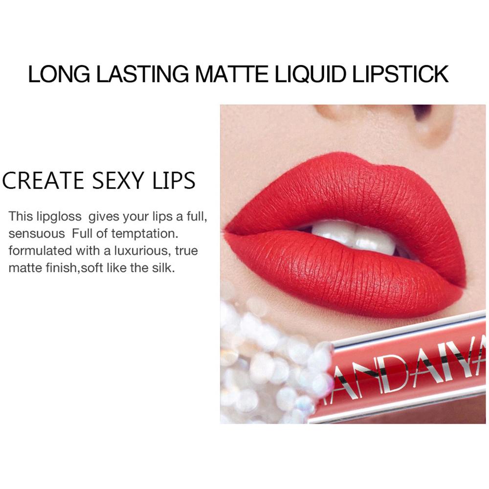 HANDAIYAN 6 шт. жидкий бархатный матовый блеск для губ красная помада телесного цвета для макияжа женская долговечная водостойкая косметическая косметика