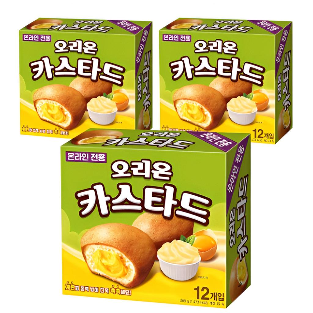 Orion Custard Cake 12pcs × 3 boxes / 288g per box