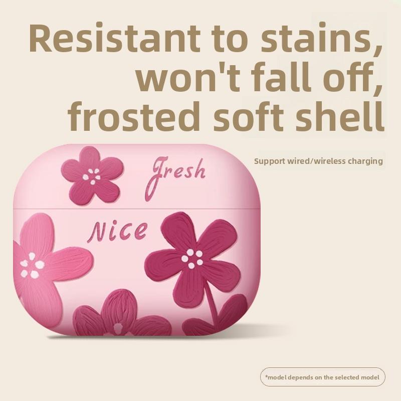 Подходящий защитный чехол для AirPods4 Pro2 Apple 3-го поколения 4-го поколения Чехол для наушников Всесторонний чехол для беспроводных Bluetooth-наушников