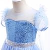 Платье Meninas Frozen со светодиодной подсветкой, детская одежда для косплея, Эльза, Снежная королева, карнавал, Натал, платье для выпускного вечера, Peruca, Novo