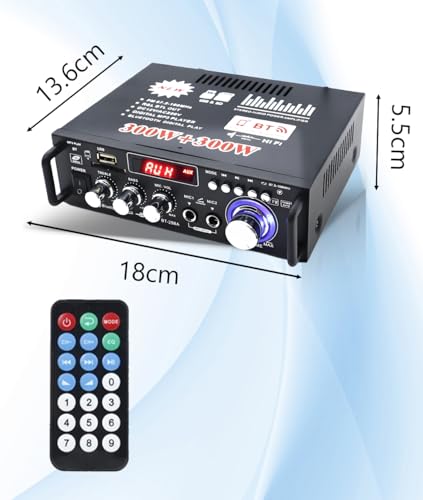 Усилитель мощности Topsky BT-298A, Усилитель звука, Цифровой усилитель HIFI Bluetooth, Усилитель для микрофона, Поддержка ДУ, Автомобильный, Домашний, USB, Вечеринка, Год