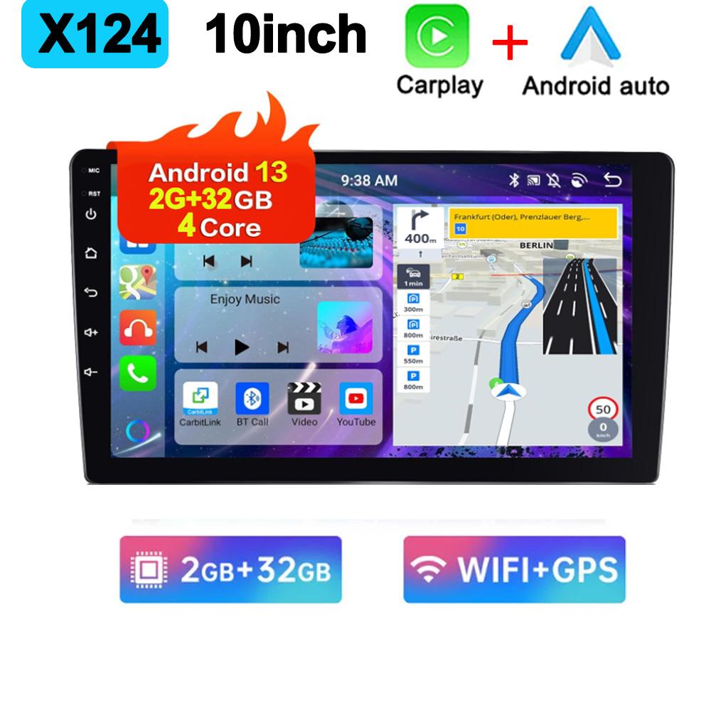Universal 7"/9"/10" Android 13 Car Radio GPS Autoradio Carplay 2+32G Double Din WIFI FM AM Car Audio Receiver Multimedia Player