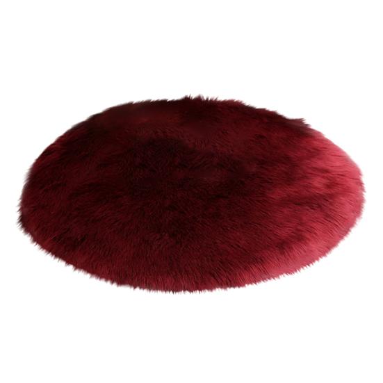 30/35/40/45 см круглый простой пушистый коврик ковер спальня коврик домашний декор