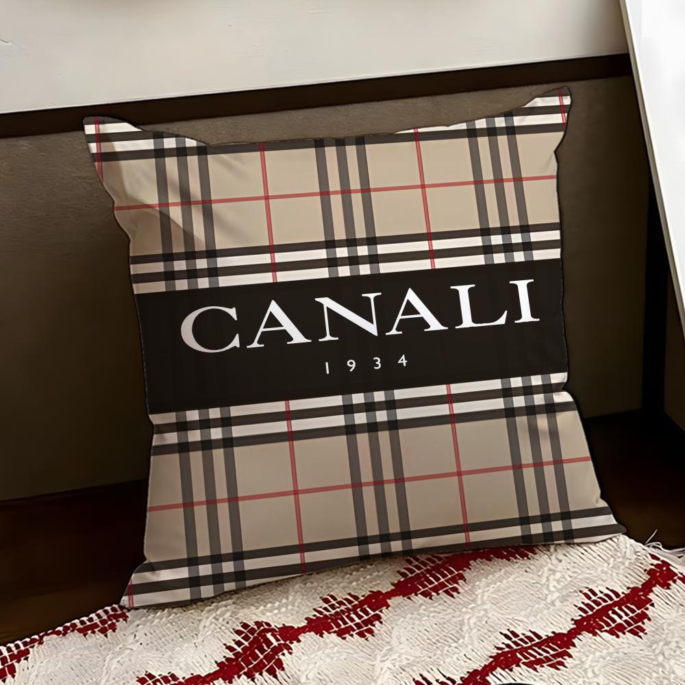Cclassic CCanali Cushion Cover Reversible Soft Durable Pillow Cover Home Car MultiScene Use for Daily Comfort