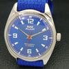 HMT PILOT AUTHENTIC INDIAN MENS MANUAL WINDING BLUE DIAL WATCH A600049-5 N101-a600049