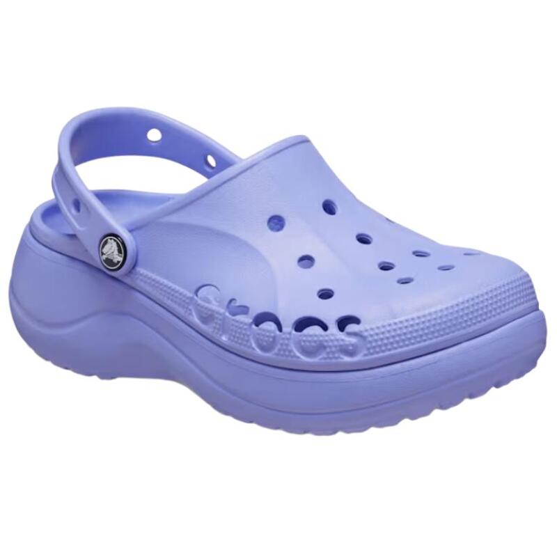 Crocs Сабо на платформе Baya Удобные и универсальные темпераментные дышащие туфли женские фиолетовые