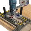 Обрезной станок, фрезерный паз, гравировальная направляющая, многофункциональная регулируемая подложка, вспомогательный направляющий кронштейн, деревообрабатывающий инструмент