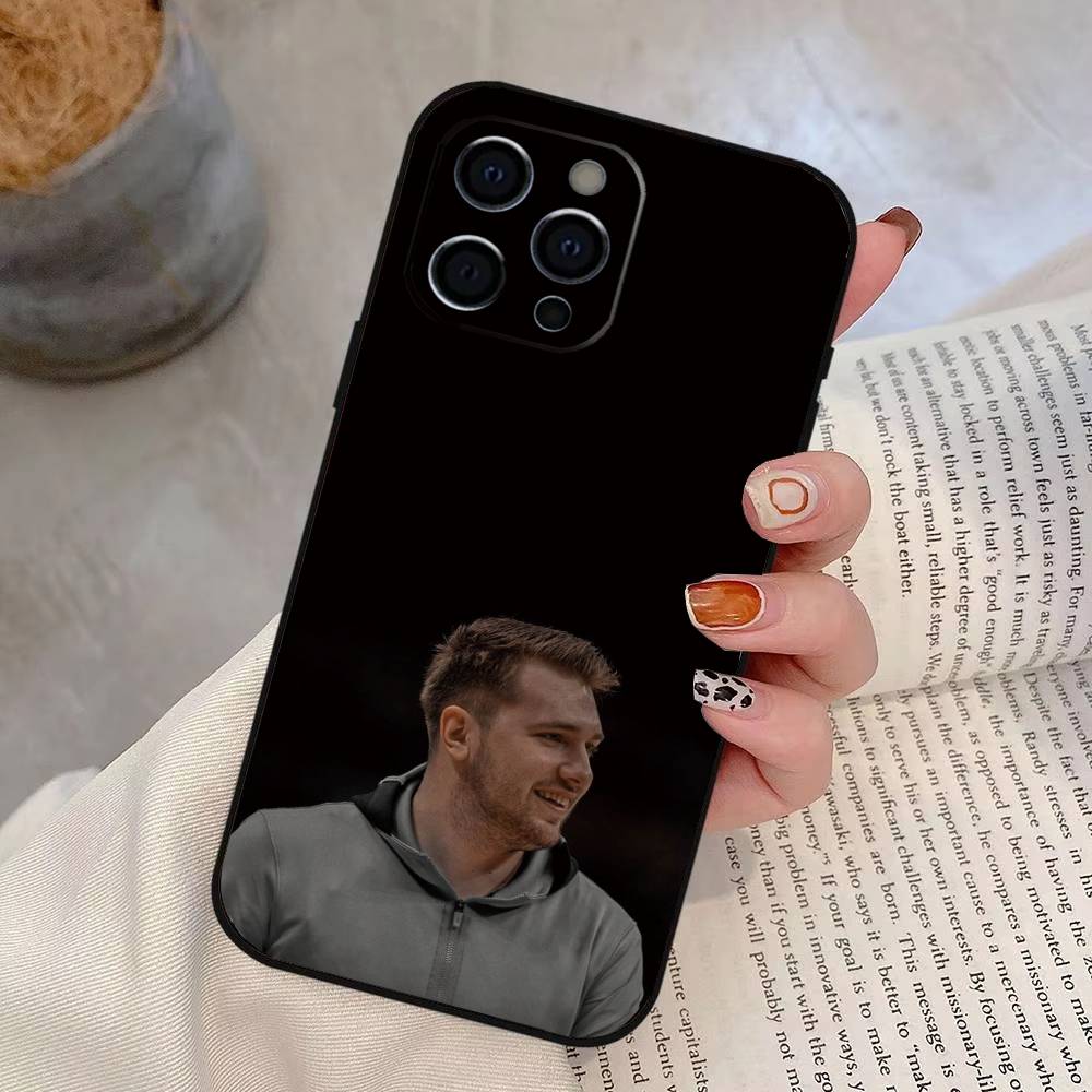 Чехол для телефона Baskerball L-Luka D-Doncic LD для iPhone 17, 16, 15, 14, 13, 12, 11 Plus, Pro Max, Другие Мягкий Черный Чехол